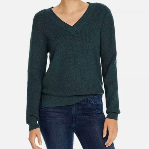 NWT Comune V-neck Ribbed Sweater - Picture 1 of 8